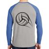 Mens Full Color PosiCharge Long Sleeve Tri Blend Wicking Raglan Tee Thumbnail