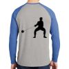 Mens Full Color PosiCharge Long Sleeve Tri Blend Wicking Raglan Tee Thumbnail