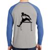 Mens Full Color PosiCharge Long Sleeve Tri Blend Wicking Raglan Tee Thumbnail