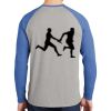 Mens Full Color PosiCharge Long Sleeve Tri Blend Wicking Raglan Tee Thumbnail