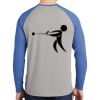 Mens Full Color PosiCharge Long Sleeve Tri Blend Wicking Raglan Tee Thumbnail
