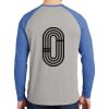 Mens Full Color PosiCharge Long Sleeve Tri Blend Wicking Raglan Tee Thumbnail