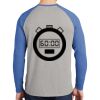 Mens Full Color PosiCharge Long Sleeve Tri Blend Wicking Raglan Tee Thumbnail