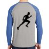 Mens Full Color PosiCharge Long Sleeve Tri Blend Wicking Raglan Tee Thumbnail
