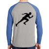 Mens Full Color PosiCharge Long Sleeve Tri Blend Wicking Raglan Tee Thumbnail
