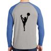 Mens Full Color PosiCharge Long Sleeve Tri Blend Wicking Raglan Tee Thumbnail