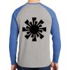Mens Full Color PosiCharge Long Sleeve Tri Blend Wicking Raglan Tee Thumbnail