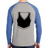 Mens Full Color PosiCharge Long Sleeve Tri Blend Wicking Raglan Tee Thumbnail