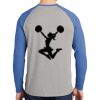 Mens Full Color PosiCharge Long Sleeve Tri Blend Wicking Raglan Tee Thumbnail