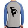 Mens Full Color PosiCharge Long Sleeve Tri Blend Wicking Raglan Tee Thumbnail