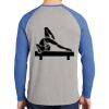 Mens Full Color PosiCharge Long Sleeve Tri Blend Wicking Raglan Tee Thumbnail