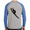 Mens Full Color PosiCharge Long Sleeve Tri Blend Wicking Raglan Tee Thumbnail