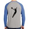 Mens Full Color PosiCharge Long Sleeve Tri Blend Wicking Raglan Tee Thumbnail