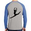Mens Full Color PosiCharge Long Sleeve Tri Blend Wicking Raglan Tee Thumbnail
