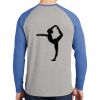 Mens Full Color PosiCharge Long Sleeve Tri Blend Wicking Raglan Tee Thumbnail