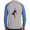 Mens Full Color PosiCharge Long Sleeve Tri Blend Wicking Raglan Tee Thumbnail