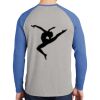 Mens Full Color PosiCharge Long Sleeve Tri Blend Wicking Raglan Tee Thumbnail