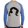 Mens Full Color PosiCharge Long Sleeve Tri Blend Wicking Raglan Tee Thumbnail