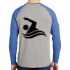Mens Full Color PosiCharge Long Sleeve Tri Blend Wicking Raglan Tee Thumbnail