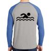 Mens Full Color PosiCharge Long Sleeve Tri Blend Wicking Raglan Tee Thumbnail