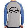 Mens Full Color PosiCharge Long Sleeve Tri Blend Wicking Raglan Tee Thumbnail