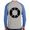 Mens Full Color PosiCharge Long Sleeve Tri Blend Wicking Raglan Tee Thumbnail
