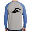 Mens Full Color PosiCharge Long Sleeve Tri Blend Wicking Raglan Tee Thumbnail