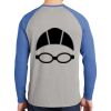 Mens Full Color PosiCharge Long Sleeve Tri Blend Wicking Raglan Tee Thumbnail