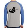 Mens Full Color PosiCharge Long Sleeve Tri Blend Wicking Raglan Tee Thumbnail