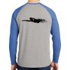Mens Full Color PosiCharge Long Sleeve Tri Blend Wicking Raglan Tee Thumbnail