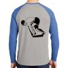 Mens Full Color PosiCharge Long Sleeve Tri Blend Wicking Raglan Tee Thumbnail