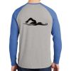 Mens Full Color PosiCharge Long Sleeve Tri Blend Wicking Raglan Tee Thumbnail
