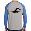 Mens Full Color PosiCharge Long Sleeve Tri Blend Wicking Raglan Tee Thumbnail
