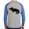 Mens Full Color PosiCharge Long Sleeve Tri Blend Wicking Raglan Tee Thumbnail