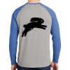 Mens Full Color PosiCharge Long Sleeve Tri Blend Wicking Raglan Tee Thumbnail