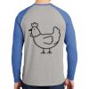 Mens Full Color PosiCharge Long Sleeve Tri Blend Wicking Raglan Tee Thumbnail