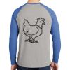 Mens Full Color PosiCharge Long Sleeve Tri Blend Wicking Raglan Tee Thumbnail