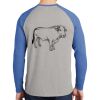 Mens Full Color PosiCharge Long Sleeve Tri Blend Wicking Raglan Tee Thumbnail