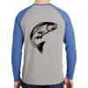 Mens Full Color PosiCharge Long Sleeve Tri Blend Wicking Raglan Tee Thumbnail