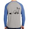 Mens Full Color PosiCharge Long Sleeve Tri Blend Wicking Raglan Tee Thumbnail