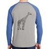 Mens Full Color PosiCharge Long Sleeve Tri Blend Wicking Raglan Tee Thumbnail