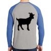 Mens Full Color PosiCharge Long Sleeve Tri Blend Wicking Raglan Tee Thumbnail