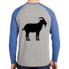 Mens Full Color PosiCharge Long Sleeve Tri Blend Wicking Raglan Tee Thumbnail