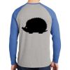 Mens Full Color PosiCharge Long Sleeve Tri Blend Wicking Raglan Tee Thumbnail