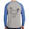 Mens Full Color PosiCharge Long Sleeve Tri Blend Wicking Raglan Tee Thumbnail