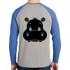 Mens Full Color PosiCharge Long Sleeve Tri Blend Wicking Raglan Tee Thumbnail