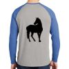 Mens Full Color PosiCharge Long Sleeve Tri Blend Wicking Raglan Tee Thumbnail