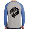 Mens Full Color PosiCharge Long Sleeve Tri Blend Wicking Raglan Tee Thumbnail