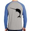 Mens Full Color PosiCharge Long Sleeve Tri Blend Wicking Raglan Tee Thumbnail