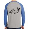 Mens Full Color PosiCharge Long Sleeve Tri Blend Wicking Raglan Tee Thumbnail